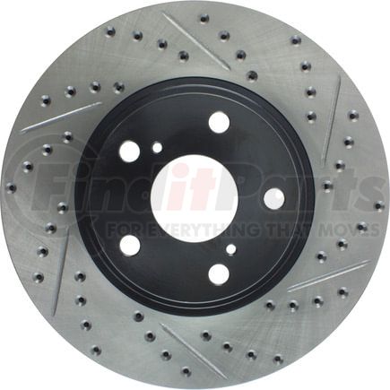 127.44088L by STOPTECH - StopTech Sport Drilled & Slotted Brake Rotor; Front Left