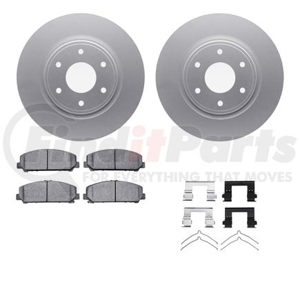4512-67139 by DYNAMIC FRICTION COMPANY - GEOSPEC Coated Rotors with 5000 Brake Pads - Ceramic and Hardware