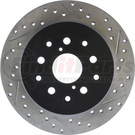 127.44090L by STOPTECH - StopTech Sport Drilled & Slotted Brake Rotor; Rear Left