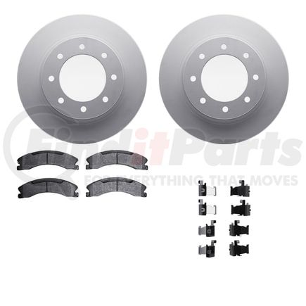 4512-67147 by DYNAMIC FRICTION COMPANY - GEOSPEC Coated Rotors with 5000 Brake Pads - Ceramic and Hardware