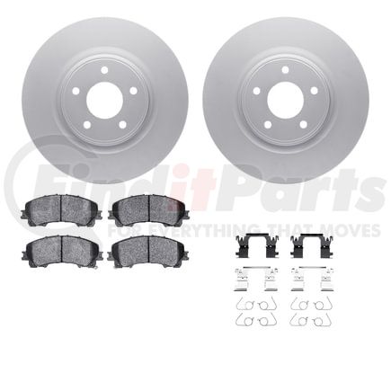 4512-67150 by DYNAMIC FRICTION COMPANY - GEOSPEC Coated Rotors with 5000 Brake Pads - Ceramic and Hardware