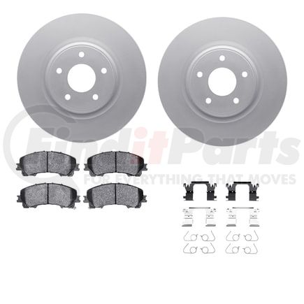 4512-67152 by DYNAMIC FRICTION COMPANY - GEOSPEC Coated Rotors with 5000 Brake Pads - Ceramic and Hardware