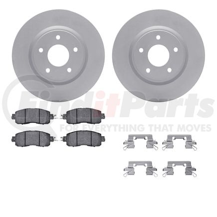 4512-67153 by DYNAMIC FRICTION COMPANY - GEOSPEC Coated Rotors with 5000 Brake Pads - Ceramic and Hardware