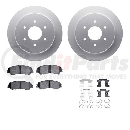 4512-67159 by DYNAMIC FRICTION COMPANY - GEOSPEC Coated Rotors with 5000 Brake Pads - Ceramic and Hardware