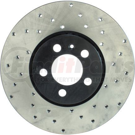 128.33059CL by STOPTECH - StopTech Sport Cryo Cross Drilled Brake Rotor; Front Left