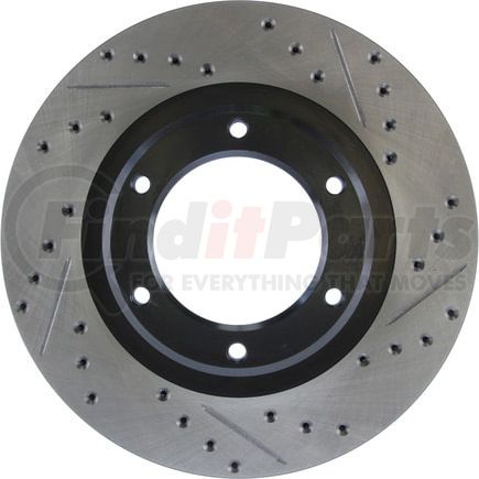 127.44093L by STOPTECH - StopTech Sport Drilled & Slotted Brake Rotor; Front Left