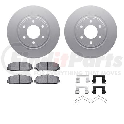 4512-68027 by DYNAMIC FRICTION COMPANY - GEOSPEC Coated Rotors with 5000 Brake Pads - Ceramic and Hardware