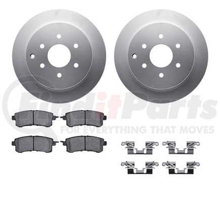 4512-68028 by DYNAMIC FRICTION COMPANY - GEOSPEC Coated Rotors with 5000 Brake Pads - Ceramic and Hardware