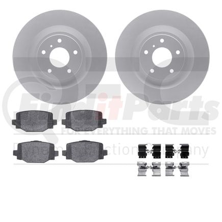 4512-68030 by DYNAMIC FRICTION COMPANY - GEOSPEC Coated Rotors with 5000 Brake Pads - Ceramic and Hardware