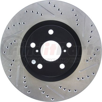 127.44103CL by STOPTECH - StopTech Sport Cryo Drilled & Slotted Brake Rotor; Front Left