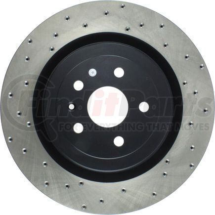 128.62119R by STOPTECH - StopTech Sport Cross Drilled Brake Rotor; Rear Right