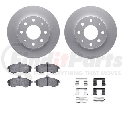 4512-72054 by DYNAMIC FRICTION COMPANY - GEOSPEC Coated Rotors with 5000 Brake Pads - Ceramic and Hardware