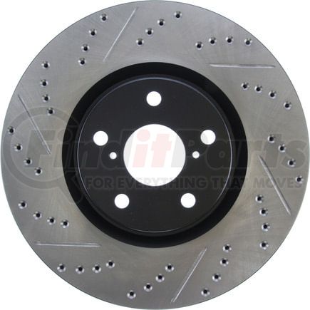 127.44104R by STOPTECH - StopTech Sport Drilled & Slotted Brake Rotor; Front Right