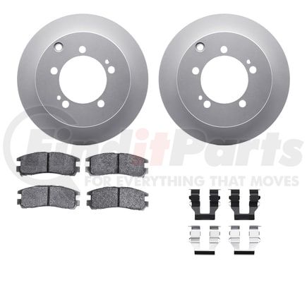 4512-72056 by DYNAMIC FRICTION COMPANY - GEOSPEC Coated Rotors with 5000 Brake Pads - Ceramic and Hardware