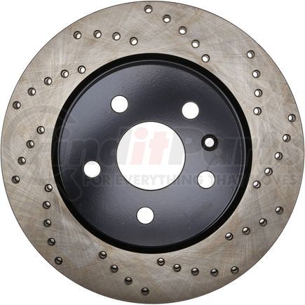 128.62127L by STOPTECH - StopTech Sport Cross Drilled Brake Rotor; Rear Left