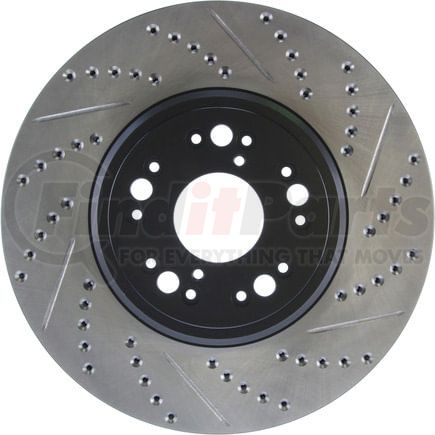 127.44107L by STOPTECH - StopTech Sport Drilled & Slotted Brake Rotor; Front Left