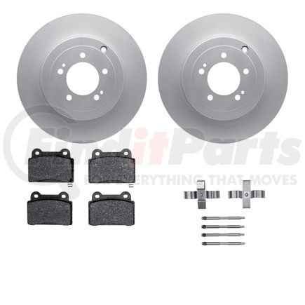 4512-72072 by DYNAMIC FRICTION COMPANY - GEOSPEC Coated Rotors with 5000 Brake Pads - Ceramic and Hardware