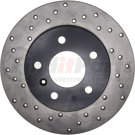 128.62129R by STOPTECH - StopTech Sport Cross Drilled Brake Rotor; Rear Right