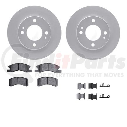 4512-72077 by DYNAMIC FRICTION COMPANY - GEOSPEC Coated Rotors with 5000 Brake Pads - Ceramic and Hardware