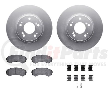 4512-72079 by DYNAMIC FRICTION COMPANY - GEOSPEC Coated Rotors with 5000 Brake Pads - Ceramic and Hardware