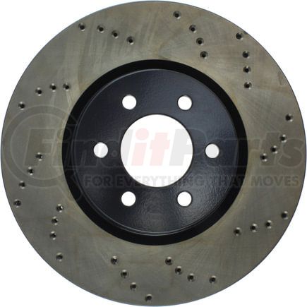 128.63036L by STOPTECH - StopTech Sport Cross Drilled Brake Rotor; Front Left