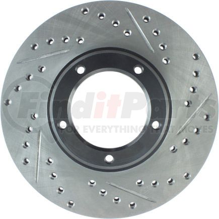 127.44108L by STOPTECH - StopTech Sport Drilled & Slotted Brake Rotor; Front Left