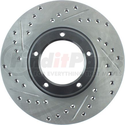 127.44108R by STOPTECH - StopTech Sport Drilled & Slotted Brake Rotor; Front Right