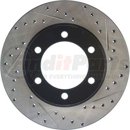 127.44112CL by STOPTECH - StopTech Sport Cryo Drilled & Slotted Brake Rotor; Front Left