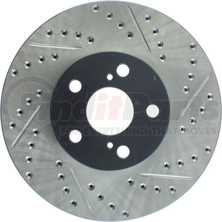 127.44114L by STOPTECH - StopTech Sport Drilled & Slotted Brake Rotor; Front Left