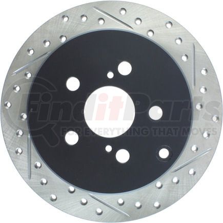 127.44115CL by STOPTECH - StopTech Sport Cryo Drilled & Slotted Brake Rotor; Rear Left