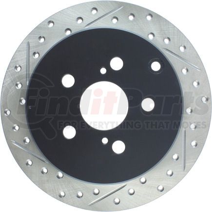 127.44115CR by STOPTECH - StopTech Sport Cryo Drilled & Slotted Brake Rotor; Rear Right