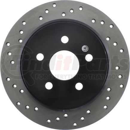 128.63054R by STOPTECH - StopTech Sport Cross Drilled Brake Rotor; Rear Right