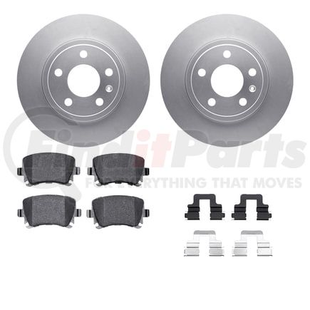 4512-73111 by DYNAMIC FRICTION COMPANY - GEOSPEC Coated Rotors with 5000 Brake Pads - Ceramic and Hardware