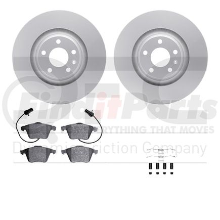 4512-73113 by DYNAMIC FRICTION COMPANY - GEOSPEC Coated Rotors with 5000 Brake Pads - Ceramic and Hardware