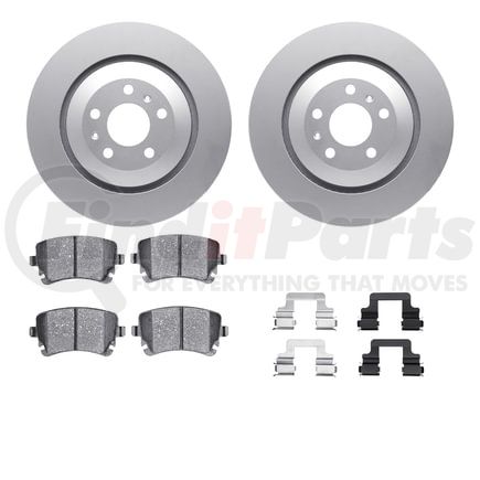 4512-73127 by DYNAMIC FRICTION COMPANY - GEOSPEC Coated Rotors with 5000 Brake Pads - Ceramic and Hardware