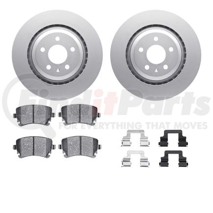 4512-73130 by DYNAMIC FRICTION COMPANY - GEOSPEC Coated Rotors with 5000 Brake Pads - Ceramic and Hardware