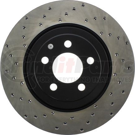 128.63061R by STOPTECH - StopTech Sport Cross Drilled Brake Rotor; Front Right