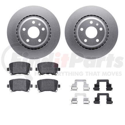 4512-73136 by DYNAMIC FRICTION COMPANY - GEOSPEC Coated Rotors with 5000 Brake Pads - Ceramic and Hardware