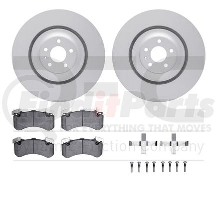 4512-73164 by DYNAMIC FRICTION COMPANY - GEOSPEC Coated Rotors with 5000 Brake Pads - Ceramic and Hardware