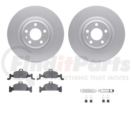 4512-73168 by DYNAMIC FRICTION COMPANY - GEOSPEC Coated Rotors with 5000 Brake Pads - Ceramic and Hardware