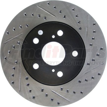 127.44125L by STOPTECH - StopTech Sport Drilled & Slotted Brake Rotor; Front Left