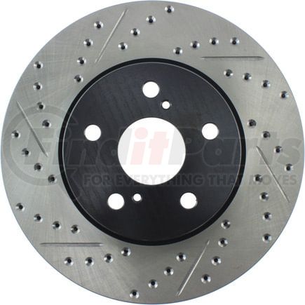 127.44125R by STOPTECH - StopTech Sport Drilled & Slotted Brake Rotor; Front Right