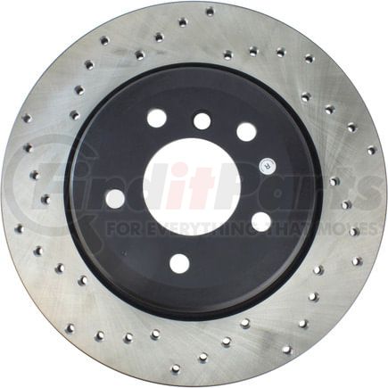 128.34074R by STOPTECH - StopTech Sport Cross Drilled Brake Rotor; Rear Right