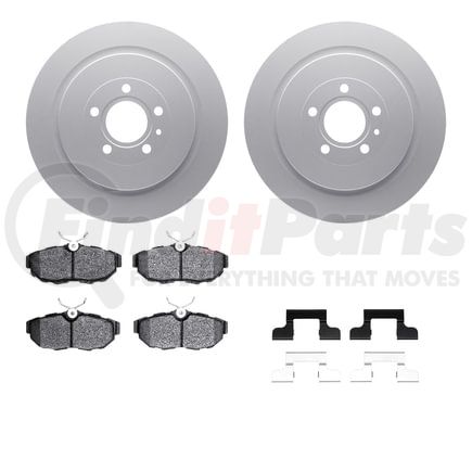 4512-99234 by DYNAMIC FRICTION COMPANY - GEOSPEC Coated Rotors with 5000 Brake Pads - Ceramic and Hardware