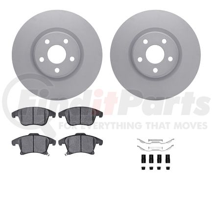 4512-99239 by DYNAMIC FRICTION COMPANY - GEOSPEC Coated Rotors with 5000 Brake Pads - Ceramic and Hardware