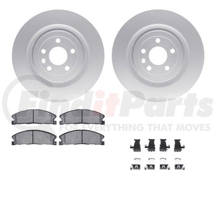 4512-99241 by DYNAMIC FRICTION COMPANY - GEOSPEC Coated Rotors with 5000 Brake Pads - Ceramic and Hardware