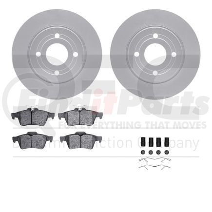 4512-99248 by DYNAMIC FRICTION COMPANY - GEOSPEC Coated Rotors with 5000 Brake Pads - Ceramic and Hardware