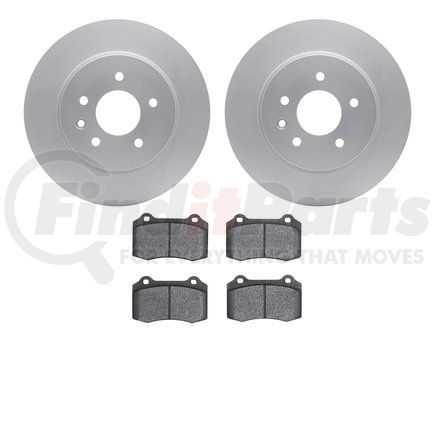 4602-20009 by DYNAMIC FRICTION COMPANY - Geospec Rotors with 5000 Euro Ceramic Brake Pads