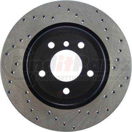 128.34080L by STOPTECH - StopTech Sport Cross Drilled Brake Rotor; Rear Left