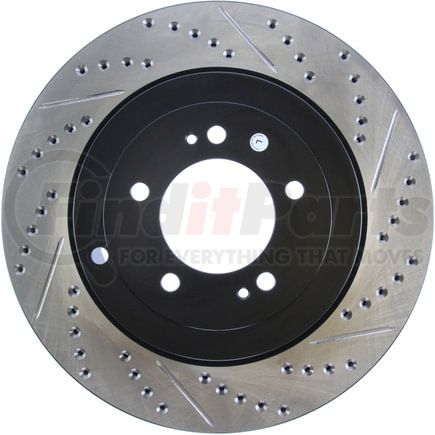 127.46075CL by STOPTECH - StopTech Sport Cryo Drilled & Slotted Brake Rotor; Rear Left